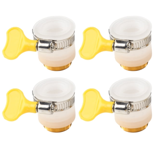 BUYISI 22Mm Universal Faucet Interface 4 Points Coarse Tooth Adapter Kitchen Bathroom Faucet Tap Converters Garden Hose Connection