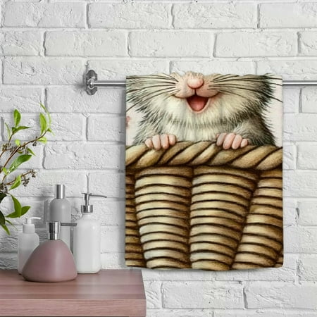 

ZFLMY Mouse Kitchen Towels Save Soft Bath Towel Absorbent Hand Towels for Kitchens Bathrooms Showers 29.5x13.8 inches 29.5x13.8in