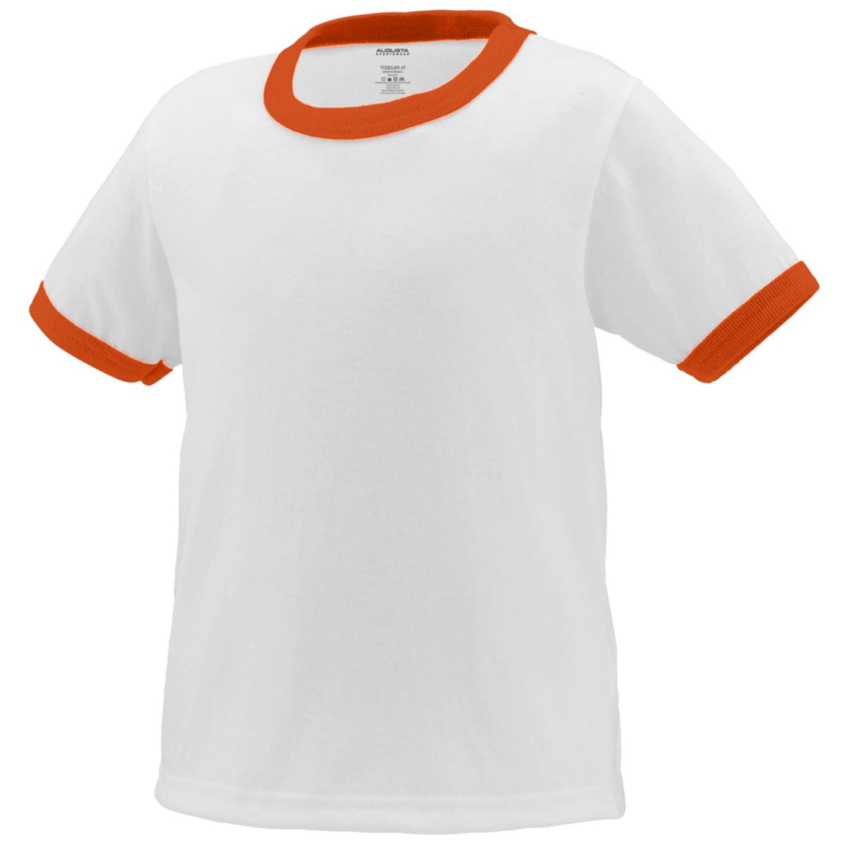 712 Ringer Tshirt Toddler WHITE/ORANGE 4T