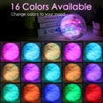 thumbnail image 2 of 5.9 inch 16 Colors Moon Lamp Lava Lamp Night Lights for Kids Room Galaxy Mood Light 3D Moon Light for Room Decorate/Bedroom Gift for Kids/Boys/Girls/Teen/Women/Adults Birthday Christmas, 2 of 6