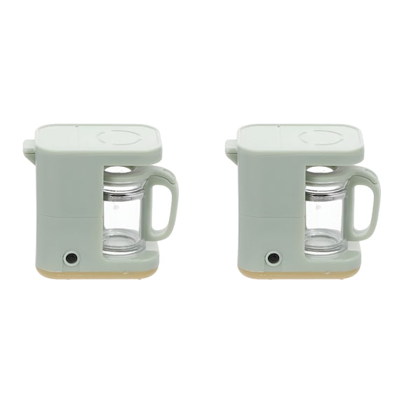 ACDANC Mini Compact Drip Coffee Maker with Brewing Basket Small Coffee Pot One Cup Brew Gift for Men and Women,2Pcs,Green
