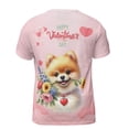 thumbnail image 2 of Happy Valentine's Day Pomeranian holding flowers All Over Print 3D Shirt Unisex Merch Pom Dog Lover Gifts - 3005, 2 of 6