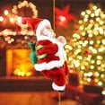 thumbnail image 6 of BESTSKY 2026 New Musical Santa Claus Figure,Climbing Ladder Toy,Christmas Decoration with 47 Inch Bead String,Moving Animated Display for Holiday Entertainment,2 Pack, 6 of 7