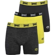 TAPOUT Mens Performance Boxer Briefs - 3-Pack Stretch Performance Training Underwear Breathable Athletic Fit No Fly