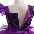 thumbnail image 6 of Otqutp Fashion Sequined Puffy Dress for Girls - Tiered Cake Skirt Gown with Bow Detail, Wedding and Pageant Parties Wear 3-10 Years, 6 of 7