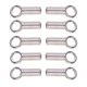 thumbnail image 4 of 10 tapones de cuentas de tubo de plata de ley 925 para hacer joyas., 4 of 9