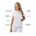 thumbnail image 2 of Adar Addition Scrubs For Women - Notched V-Neck Scrub Top, 2 of 7