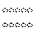 thumbnail image 1 of 10 Pairs Ear Wire Converter with Loop Adjustable Multiple Clip-on Earring Findings Painless Invisible Earrings Adapter No Hanging Steel 11MM, 1 of 7