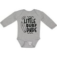 thumbnail image 3 of Inktastic Little Surf Dude with Surfboard Boys Long Sleeve Baby Bodysuit, 3 of 5