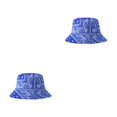 thumbnail image 1 of Sonducket Gorra de pescador de algodón en blanco para una apariencia moderna y cómoda Sombrero de cubo blanco duradero Sombrero de cubo negro azul M (56-58 cm) 2piezas, 1 of 6