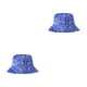 thumbnail image 1 of Sonducket Gorra de pescador de algodón en blanco para una apariencia moderna y cómoda Sombrero de cubo blanco duradero Sombrero de cubo negro azul M (56-58 cm) 2piezas, 1 of 6