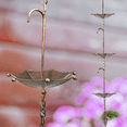 thumbnail image 4 of Rain Chains Metal Rain Chain Decorative Umbrella Rain Chain Bell Decor for Home,Replacement for Gutter Downspouts, 4 of 10