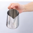 thumbnail image 2 of Yeacher Milk Frothing Pitcher Stainless Steel Creamer Frothing Pitcher Coffee Steaming Pitcher Milk Frothing Cup Milk Frothers, 2 of 7