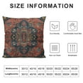 thumbnail image 5 of Nawypu Vintage Antique Oriental Turkish Persian Boho Bohemian Throw Pillow Cushion Cover, Decorative Square Accent Pillow Case, 5 of 5