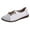 White, variant on Vedolay Loafers Womens Slip-On Loafer Comfort Hook and Loop Work Shoes,Brown 9