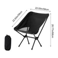 thumbnail image 2 of Folding Camping Chair Portable Outdoor Lawn Seat with Carry Storage Bag, Lightweight Foldable Chair for Picnic Hiking Beach Fishing Travel Backyard Patio Outdoor Relaxing, 2 of 7