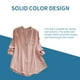 thumbnail image 3 of Guardurnaity Camisa de mujer de manga larga primavera otoño blusa con cuello en V chica con cuello en V chica suelta Top Prendas para la parte del cuerpo rosado METRO Guardurnaity AP000936-04, 3 of 6
