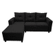 thumbnail image 5 of Sala Esquinera en U El Bazar Store Hera Negro 160x275x215 cm 4 Salas en 1 Tela Lino nacional Modular, 5 of 8