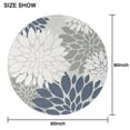 thumbnail image 6 of Round Waterproof Tablecloth 60×60 Inch, Boho Style Reusable Indoor/Outdoor Durable Table Cover for Party Kitchen Dinner Room Decor, 6 of 6