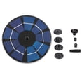 thumbnail image 1 of Billuyoard Fuente de agua con energía solar de 6 V, dispositivo de riego para jardín, patio, patio, fuente de agua decorativa, 13 cm Jardín y Patio negro 18cm Billuyoard HA4935-03B, 1 of 6