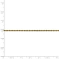 thumbnail image 2 of 14k Yellow Gold 2.00mm Sparkle-Cut Quadruple Rope Chain Bracelet - 3.0 Grams - 9 Inch, 2 of 4