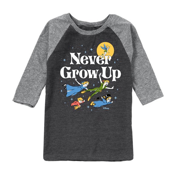 Disney - Peter Pan - Never Grow Up - Fly Away - Toddler And Youth Raglan Graphic T-Shirt