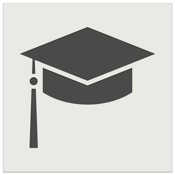 Graduation Cap Hat DIY Cookie Wall Craft Stencil - 5.5 Inch