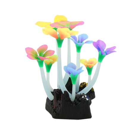 Raindrops 1Pc Artificial Fluorescent Aquarium Plant for Fish Tank Decoration, Water Plant Accessory