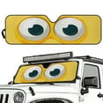 thumbnail image 2 of Jeiento Yellow Eyes Windshield Sunshade for Jeep Wrangler,Windshield Shade Blocks UV Rays, Compatible with Jeep Wrangler TJ JK JL 2/4 Door, 2 of 6