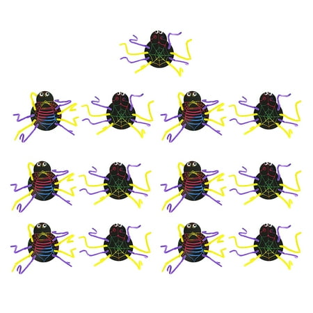 

2 Sets Spider Shape Scratch Paper Halloween Ornaments for Kids Halloween Craft