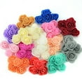 thumbnail image 3 of Advancent Paquete de 500 rosas artificiales, ramo de decoración de flores, de flores falsas, accesorio artesanal para propuesta de compromiso, Decoración leche blanca Advancent HA010900-11, 3 of 6