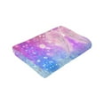 thumbnail image 4 of Blue Dream Feather Throw Blanket, Fluffy Soft Cozy Blanket Flannel Plush Microfiber Couch Throw 60"x50", 4 of 7
