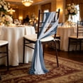 thumbnail image 5 of AUNVITO Chair Back Sash Drape Wedding Banquet Decor, 2-Piece Two-Tone Color Organza Bow Sash for Hotel Ceremony Reception Decoration, 1 Set, 5 of 5