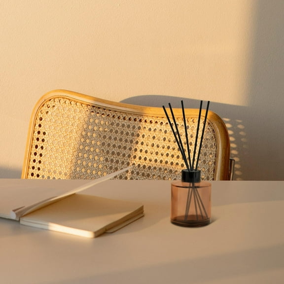 WHAMVOX  100 Pcs Aromatherapy Diffuser Stick Sticks Refill Rattan Reeds Black