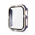 thumbnail image 1 of Apple Watch Case with Tempered Glass Screen Protector for Apple Watch 38mm Series 3/2/1, Bling Crystal Diamond Rhinestone Ultra-Thin Bumper Full Cover Protective Case for Women Girls iWatch, 1 of 6