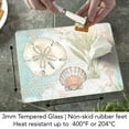thumbnail image 5 of CounterArt "Caribbean Seas" 3mm Tempered Glass Cutting Board 10" by 8", 5 of 8