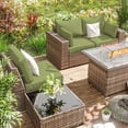 thumbnail image 7 of Pakunoda 8Pcs Cushion Covers for Outdoor Furniture, Waterproof Patio Cushion Covers Replacement Slipcovers with Zipper, Washable Reusable Outdoor Cushion Covers Light Green, Covers Only, 7 of 7