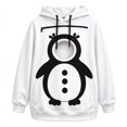 thumbnail image 5 of Textilo Christmas Hoodie with Pet Pocket Unisex Zip Up Long Sleeve Hooded Sweatshirt with Kangaroo Pockets Drawstring Funny Santa Holiday Christmas Cat Pouch Hoodie, 5 of 6