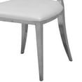 thumbnail image 3 of YesFashion Set Of 2 Dining Chairs Oval Backrest Design And Stainless Steel Legs Dining Room Chairs Armless Side Chairs for Home Office Kitchen Dining Room, 3 of 5