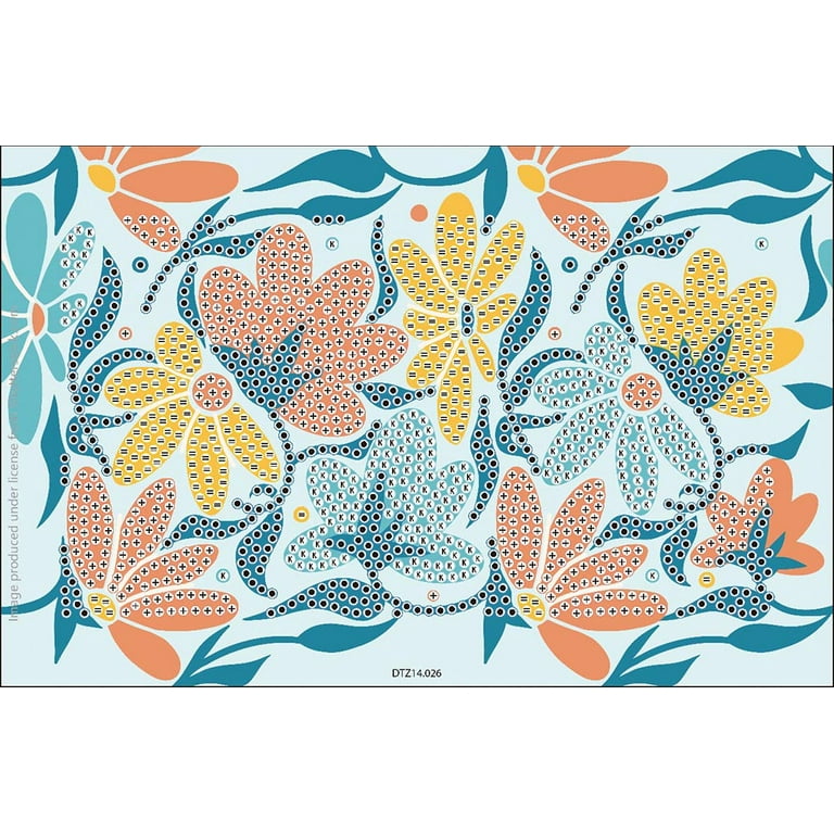 DIAMOND DOTZ® Modern Floral Zipper Pouch Diamond Painting Kit