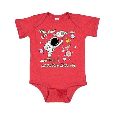 

Inktastic My Aunt Loves Me Gift Baby Boy or Baby Girl Bodysuit