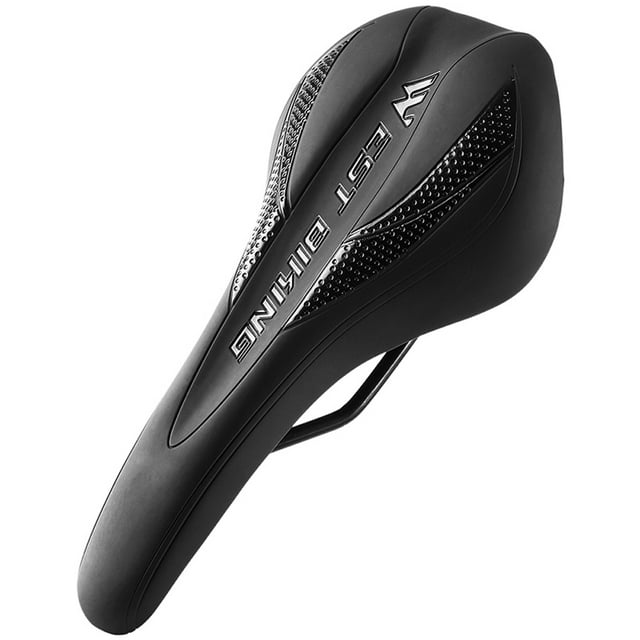 Sillines de bicicleta Sillín de bicicleta grueso de alta elasticidad, almohadilla suave de PU, asientos de bicicleta de carretera, cómodo, transpirable, antideslizante, cojín para ciclismo WEST BIKING Sillines de bicicleta