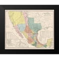 thumbnail image 2 of Tanner 24x20 Black Modern Framed Museum Art Print Titled - United States Mexico - Tanner 1847, 2 of 5