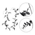 thumbnail image 4 of Halloween Black Eucalyptus Leaf Vine 81 Inches, Artificial Plastic Hanging Rattan Decor, Spooky Ceiling Stair Duct Decoration, Gothic Party Home Decor, 4 of 6