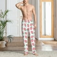 thumbnail image 4 of Salouo Strawberry Print Pajama Pants for Men, Lounge Pants Elastic Waistband Casual Men's sleepwear Loungewear Sleep Pajama Pant -XX-Large, 4 of 7