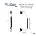 thumbnail image 3 of RecPro Brand Lend-A- Hand RV Assist Folding Handle | Aluminum Lend-A-Hand, 3 of 5