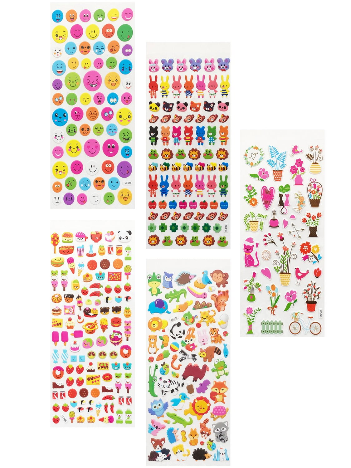 Stickers Puffies 13,5 x 8 cm - Bébé garçon x 29 autocollants - Gommette  stickers - Creavea