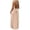 Beige#women's plus size backless cami dresses, variant on Backless Cami Dresses for Women Plus Size Summer Sleevelesss Long Open Back Maxi Dress Lounge House Beach Sundreses 2026 Hot Pink,M