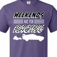 thumbnail image 4 of Inktastic Weekends Are for Racing Race Car Silhouette and Racing Flag T-Shirt, 4 of 5
