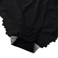 thumbnail image 5 of Sunvit-Panties Womens High-Waisted Panties Nylon Spandex Blend - Tummy Control, Soft Breathable, Lace Trim & Bow Accent - Everyday Comfort, Black, Size XL, 5 of 9